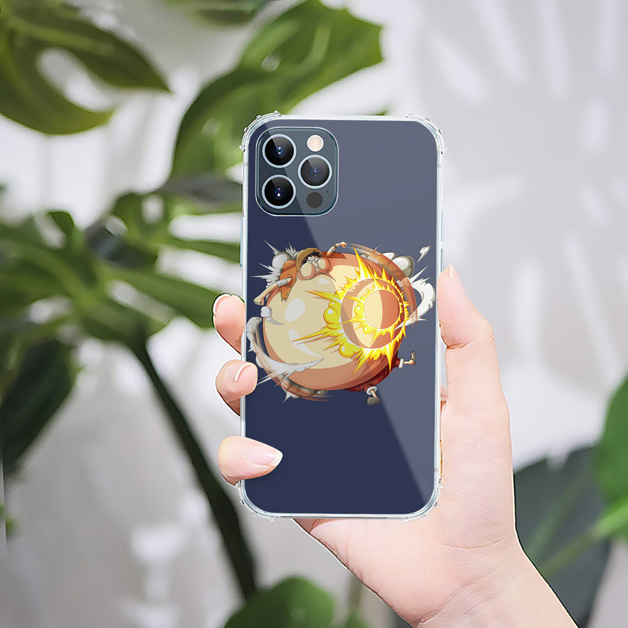 （画像用） ワンピース モンキー・D・ルフィ ONE PIECE Monkey D. Luffy 【iPhone 12シリーズ対応】透明スマホケース（クリアソフトケース）